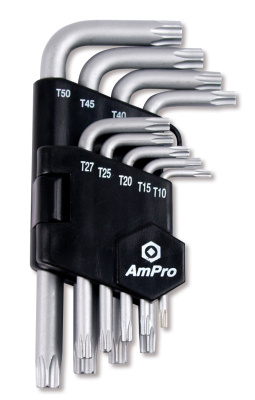 T22924 Набор Г-образных TORX  9 предметов:T10-T50 T22924 Набор Г-образных TORX  9 предметов:T10-T50