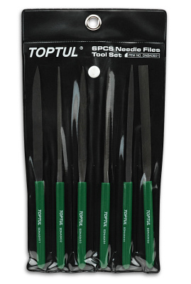 Набор надфилей 6 предметов TOPTUL GNBA0601 Набор надфилей 6 предметов TOPTUL GNBA0601
