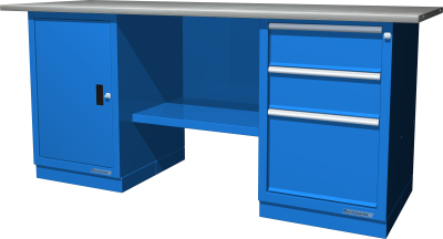 Верстак металлический двухтумбовый Ferrum 01.203R