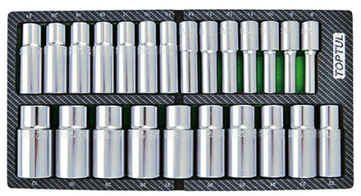 Набор головок удлиненных 1/2" 8-32 мм 24 предмета в мягком ложементе (A) TOPTUL GEA0241 Набор головок удлиненных 1/2" 8-32 мм 24 предмета в мягком ложементе (A) TOPTUL GEA0241