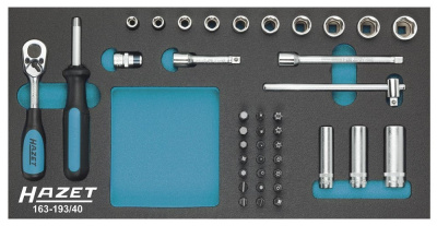 Набор торцевых головок Hazet 163-193/40