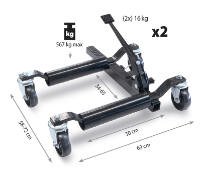 IMS Домкрат транспортировочный механический 2 шт. IMS Домкрат транспортировочный механический 2 шт.